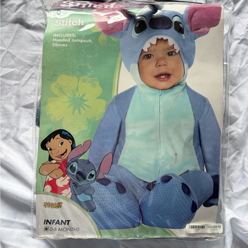 Disney Stitch Blue Infant Jumpsuit Costume